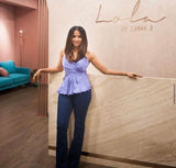 Lilac Peplum Top