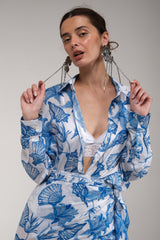 Amily ruffle skirt + shirt set