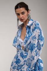 Amily ruffle skirt + shirt set