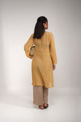 Chanderi Ruched Overlay Top
