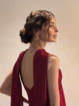 Scarlet red slip dress