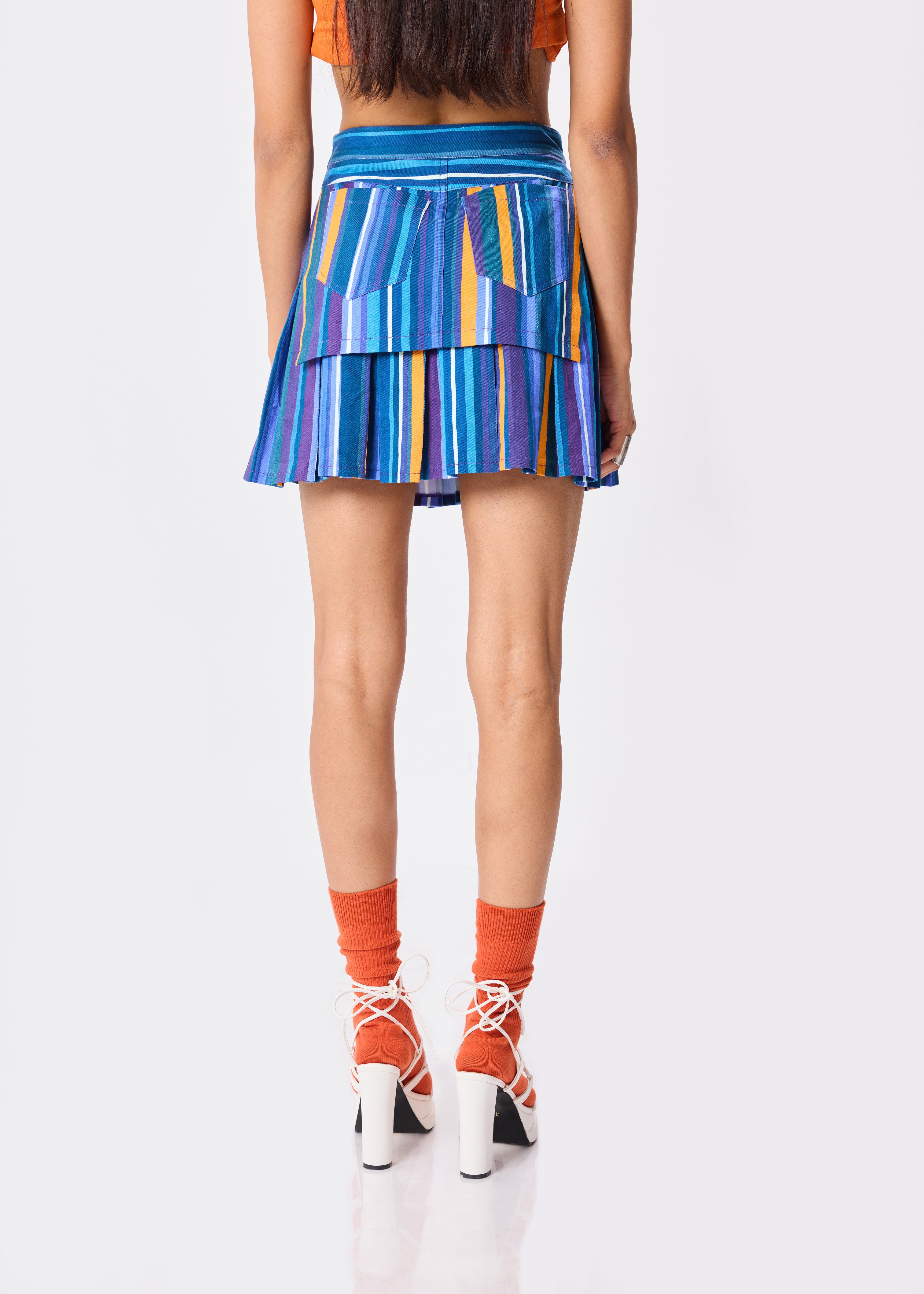 Building Blocks Blazer Skirt Set